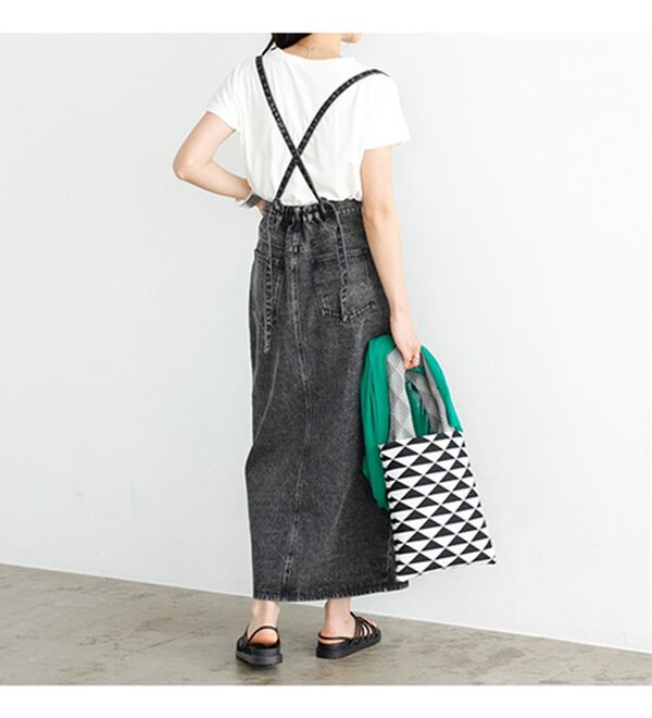 GeeRA（ジーラ）の「フロントスリットナローデニムスカート（ロングスカート）」｜詳細画像