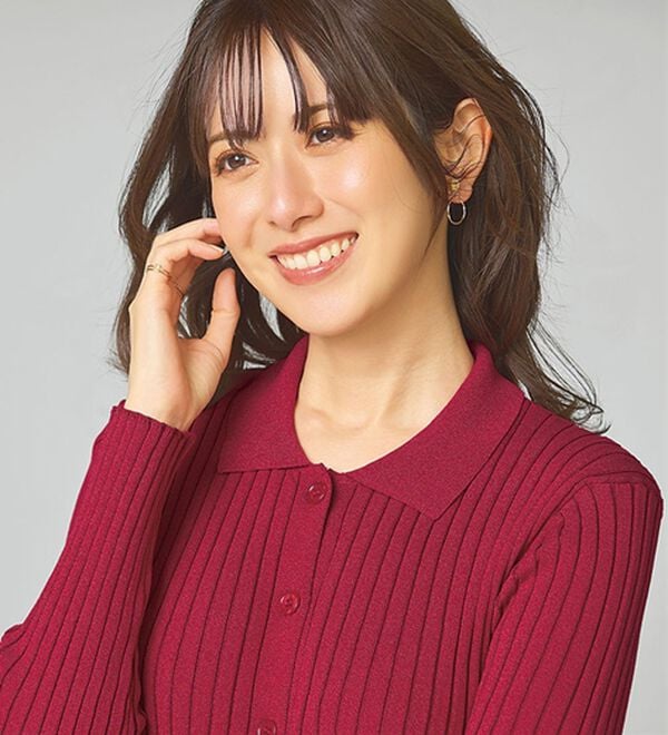 BELLUNA（ベルーナ）の「リブ素材衿付ニットカーディガン（ニットカーディガン）」｜詳細画像
