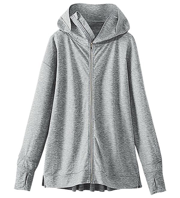 BELLUNA（ベルーナ）の「【接触冷感】絶対に焼けたくない！後プリーツＵＶパーカー（パーカー）」｜詳細画像