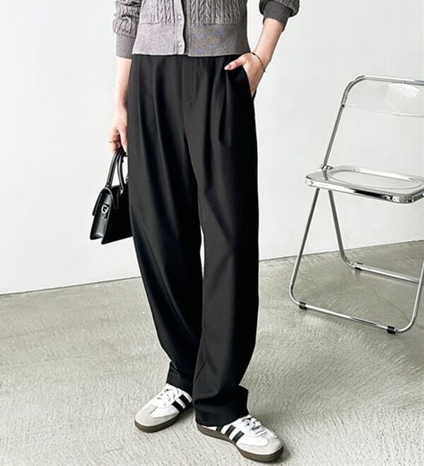 GeeRA（ジーラ）の「【再入荷】オンオフ着られる！カーブパンツ（フルレングスパンツ）」｜詳細画像