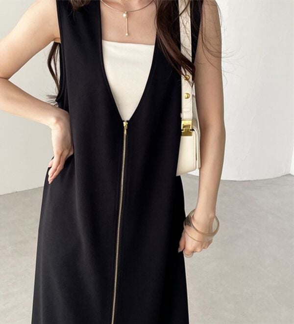 GeeRA（ジーラ）の「３ＷＡＹジップデザインジレワンピース（ジレ）」｜詳細画像