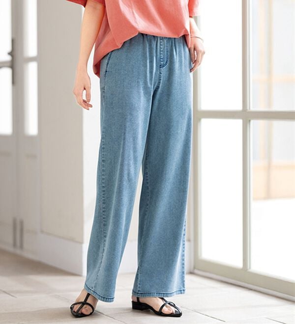 ルフラン（ルフラン）の「【３本組】とろスラ冷デニム（フルレングスパンツ）」｜詳細画像