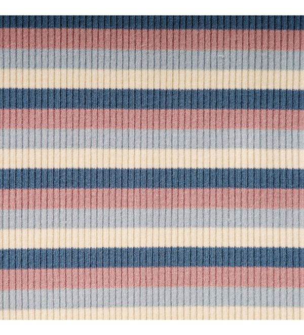 GeeRA（ジーラ）の「マルチボーダー５分袖リブカットソー（カットソー）」｜詳細画像