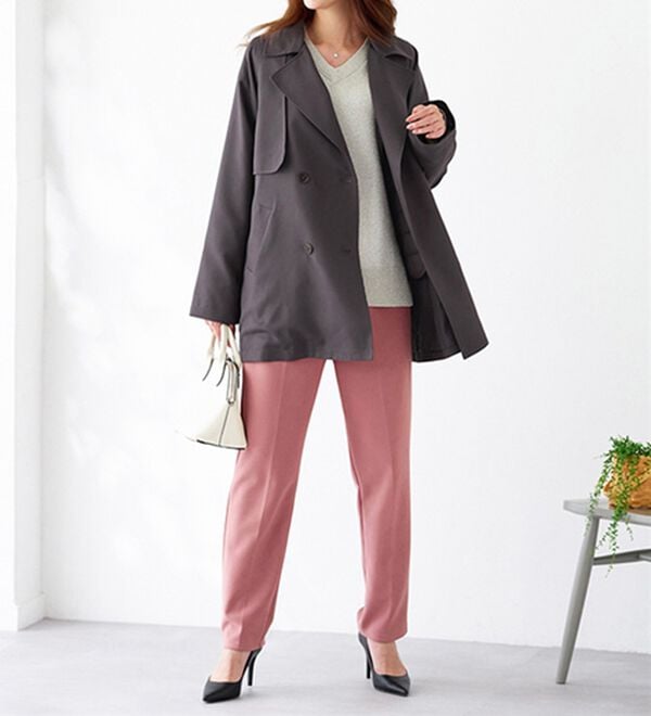 BELLUNA（ベルーナ）の「花粉対策！ライナー付ミドル丈トレンチコート（ハーフコート）」｜詳細画像