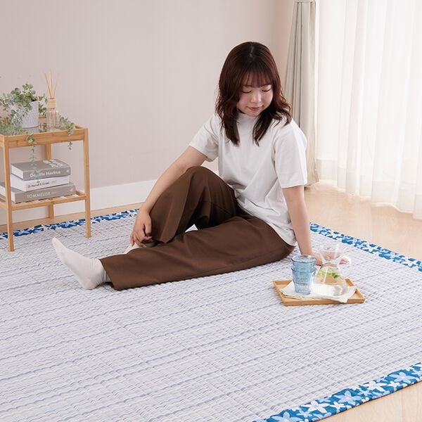 「【８／３まで早割】洗える綿１００％しじらカーペット（カーペット）」｜詳細画像