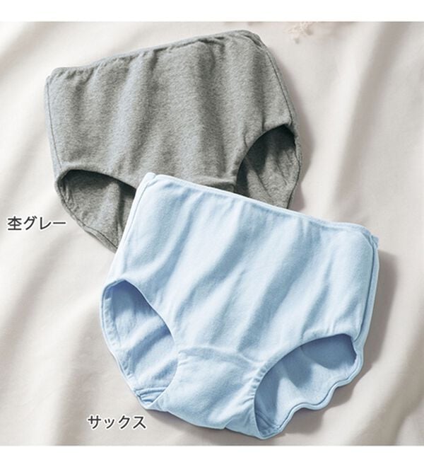 LAVIENNE（ラヴィエンヌ）の「綿１００％ガーゼ調二重仕立てショーツ（ショーツ）」｜詳細画像