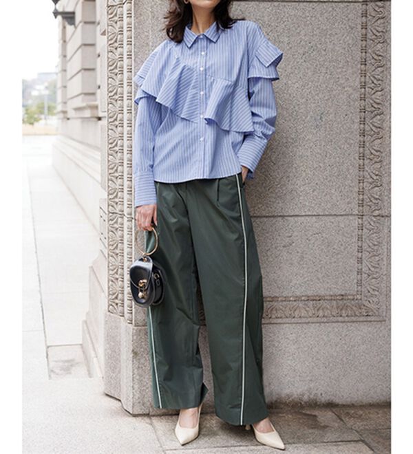 RANAN（ラナン）の「サイドラインチノ（ワイドパンツ・ガウチョ）」｜詳細画像