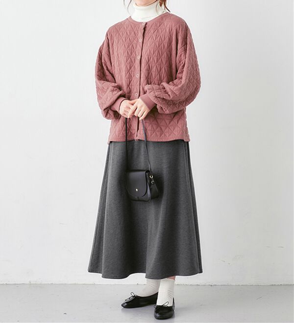 Viola e Viola（ヴィオラ エ ヴィオラ）の「ふかふか三角キルトカーデ（その他カーディガン）」｜詳細画像