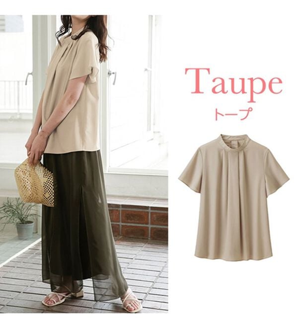 RANAN（ラナン）の「機能付タックデザインブラウス（ブラウス）」｜詳細画像