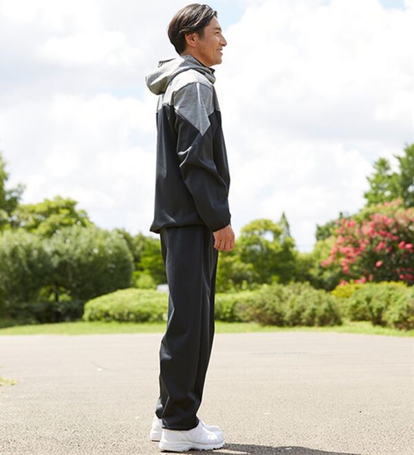 「＜ちょこザップ＞防風サウナスーツ上下セット（メンズルームウェア）」｜詳細画像