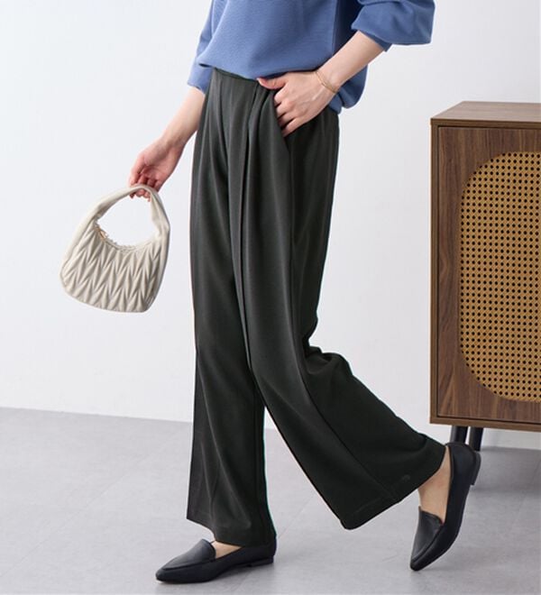 alotta（アロッタ）の「ぐーんと伸びる！ラクして美脚ワイドパンツ（ワイドパンツ・ガウチョ）」｜詳細画像