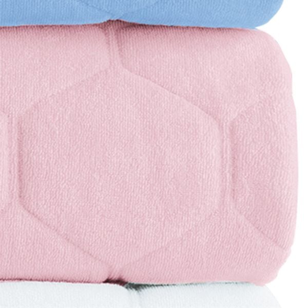 「パッドがいらない綿パイル一体型ボックスシーツ（ボックスシーツ・ベッドシーツ）」｜ピンク