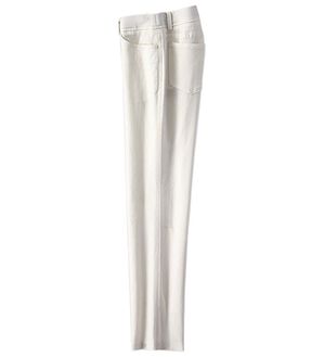 BELLUNA（ベルーナ）の「ウルトラ美脚！ストレッチ切替アンクルパンツ（クロップドパンツ）」｜オフ白