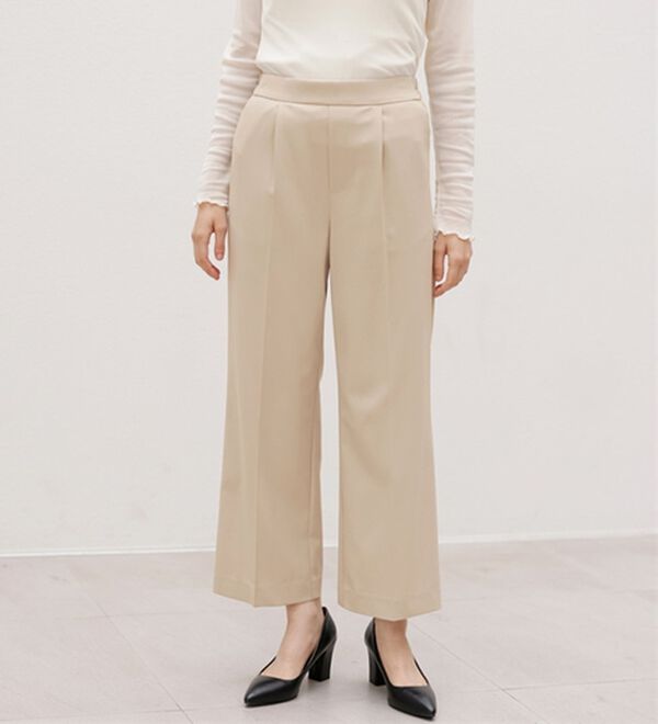 GeeRA（ジーラ）の「【２点セット】パールボタンペプラムプリーツブラウスセットアップ（その他スーツ）」｜詳細画像