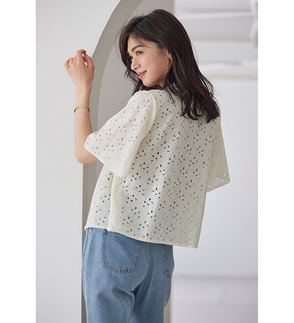 RANAN（ラナン）の「レースコンビブラウス（ブラウス）」｜詳細画像