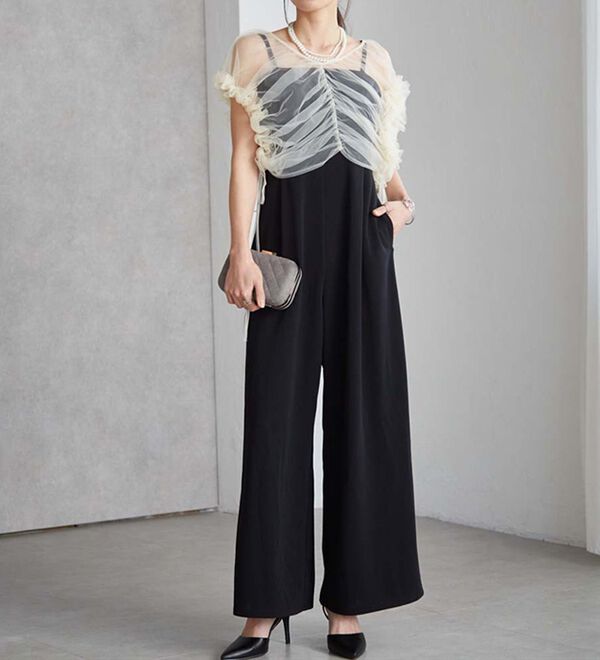 マルチWAYフリルチュールボレロセットパンツドレス - ベルーナ【公式】