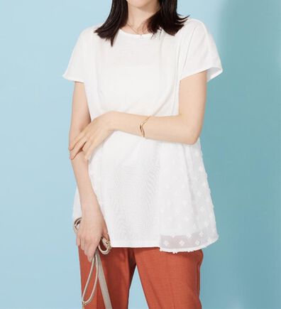 BELLUNA（ベルーナ）の「サイドシアードット切替チュニック（チュニック）」