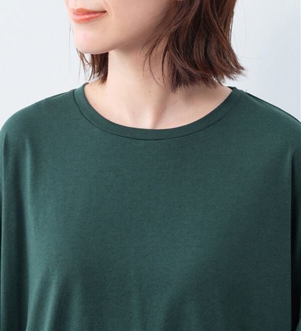 Viola e Viola（ヴィオラ エ ヴィオラ）の「サラリ綿混フリル袖Tシャツ（カットソー）」｜詳細画像