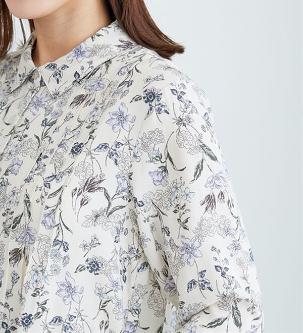 BELLUNA（ベルーナ）の「レーヨン素材ピンタック使いワンピース（その他ワンピース）」｜詳細画像