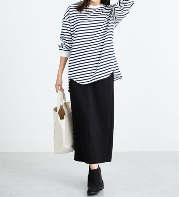 BELLUNA（ベルーナ）の「ふわふわ裏ファーゆったりプルオーバー（カットソー）」｜詳細画像