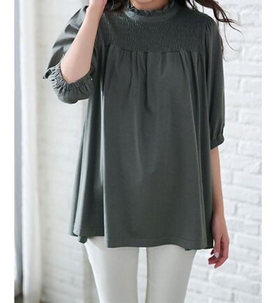 RANAN（ラナン）の「シャーリングパフスリーブチュニック（チュニック）」