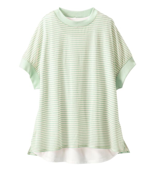 BELLUNA（ベルーナ）の「【２点セット】シアーボーダープルオーバーアンサンブル（アンサンブル）」｜詳細画像