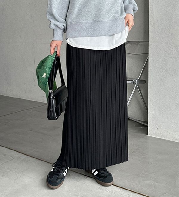 GeeRA（ジーラ）の「セルフカットプリーツナロースカート（ロングスカート）」｜詳細画像