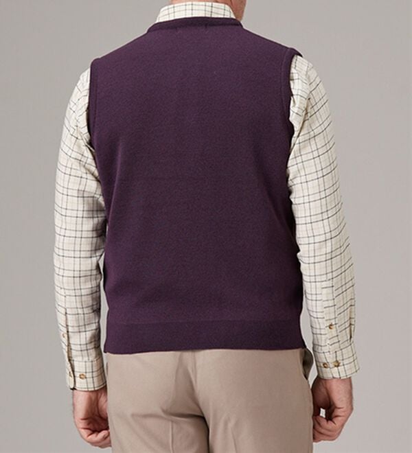 「＜ゴールデンベア＞国産上質ニットベスト（メンズベスト）」｜詳細画像