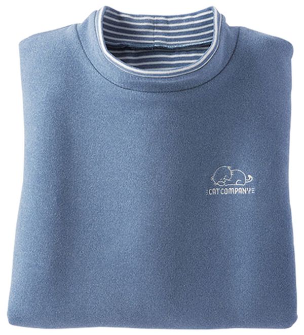 BELLUNA（ベルーナ）の「ふんわりなめらかネコちゃん刺しゅうチュニック（チュニック）」｜詳細画像