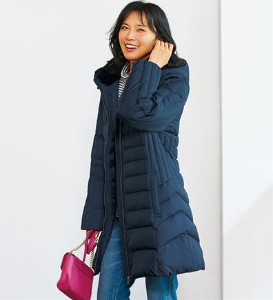 BELLUNA（ベルーナ）の「細見え！フレンチダウン使いロング丈コート（ロングコート）」