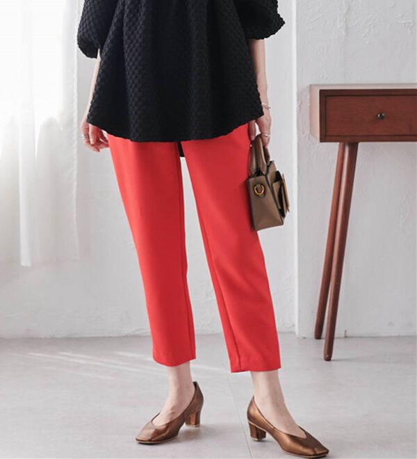 RANAN（ラナン）の「美脚シルエットクロップドパンツ（フルレングスパンツ）」｜詳細画像