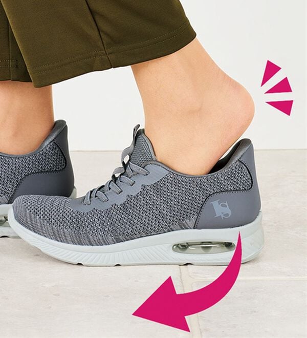 ルフラン（ルフラン）の「ラシーナコンフォート　立ったまま履ける４Ｅエアソールニットスニーカー（スニーカー）」｜詳細画像