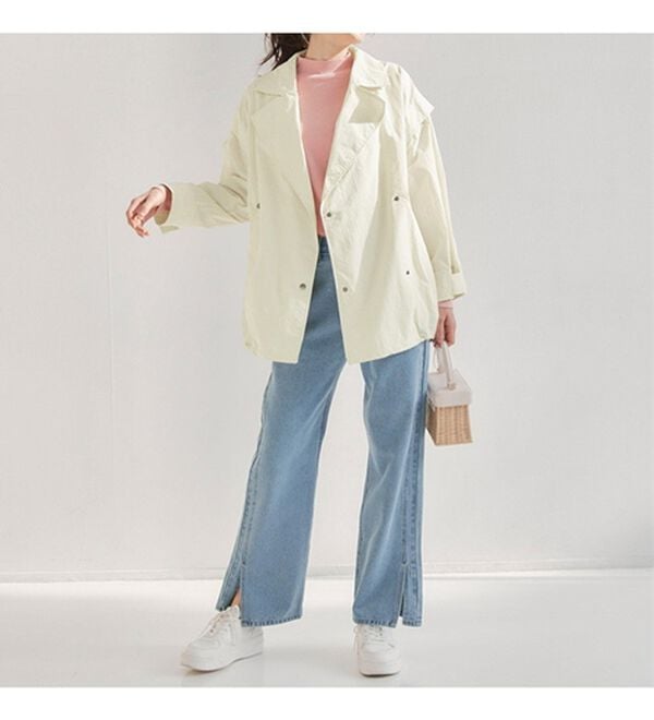 RANAN（ラナン）の「２ＷＡＹナイロントレンチコート（ハーフコート）」｜詳細画像