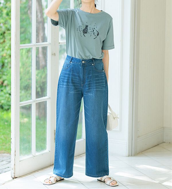 BELLUNA（ベルーナ）の「ヒンヤリ！着映えプリントプルオーバー（カットソー）」｜詳細画像