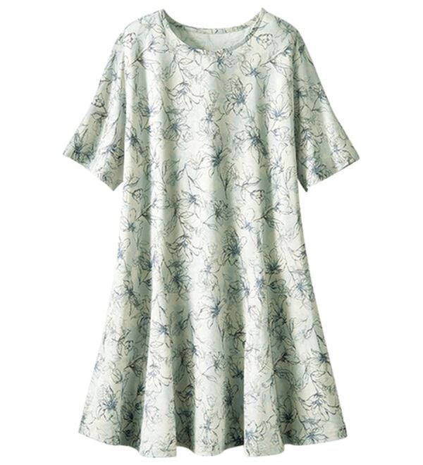 BELLUNA（ベルーナ）の「【接触冷感】フレアーシルエットプリントチュニック（チュニック）」｜詳細画像