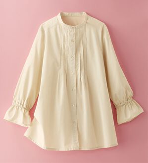 BELLUNA（ベルーナ）の「綿混素材春色ブラウス（ブラウス）」｜トープ