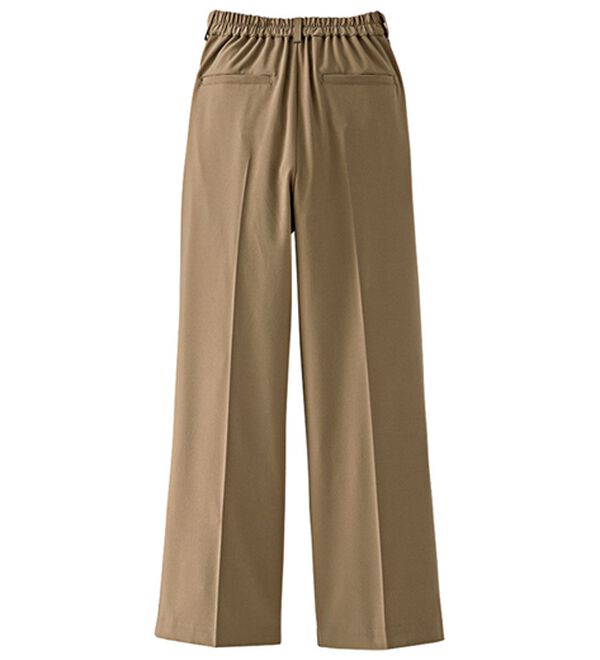 BELLUNA（ベルーナ）の「サマ見え（Ｓ）美脚タック使いワイドパンツ（ワイドパンツ・ガウチョ）」｜詳細画像