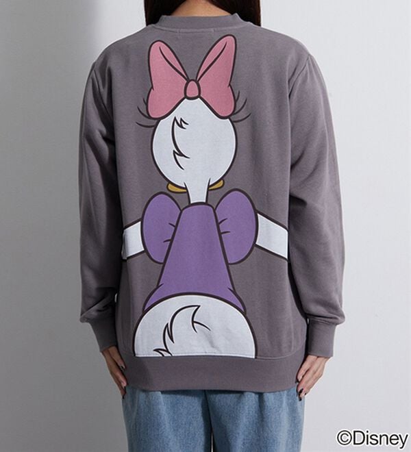 BELLUNA（ベルーナ）の「＜Ｄｉｓｎｅｙ＞【ドナルド＆デイジー】抱き着きプリント裏起毛トレーナー（カットソー）」｜詳細画像
