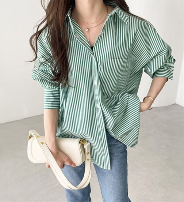 GeeRA（ジーラ）の「アソート柄オーバーサイズシャツ（シャツ）」｜詳細画像