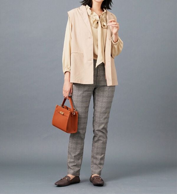 BELLUNA（ベルーナ）の「美脚ストレッチ裏起毛パンツ（フルレングスパンツ）」｜詳細画像