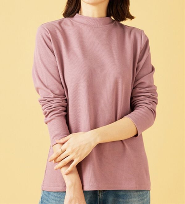 BELLUNA（ベルーナ）の「肌に優しい吸湿発熱ふんわりプルオーバー（カットソー）」｜詳細画像
