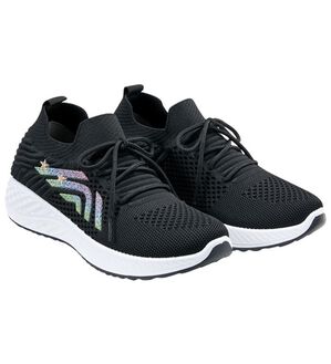 BELLUNA（ベルーナ）の「サイドポイント軽量ニットスニーカー（スニーカー）」｜はっ水黒