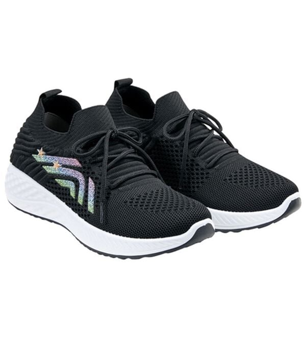 BELLUNA（ベルーナ）の「サイドポイント軽量ニットスニーカー（スニーカー）」｜はっ水黒