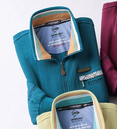 「＜ダンロップ・リファインド＞アクティブハーフジップトレーナー（メンズトレーナー）」