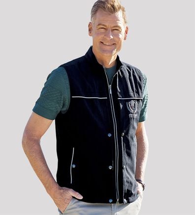 「＜ダンロップ・リファインド＞５０代からの手ぶらでお出かけベスト（メンズベスト）」