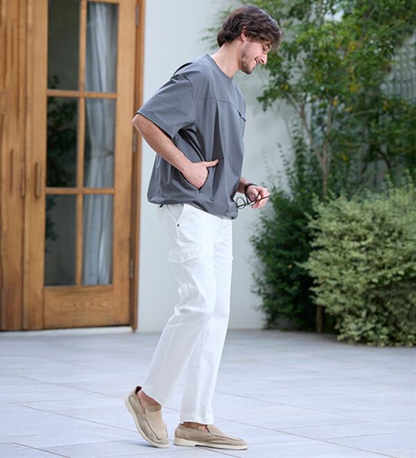 「＜コムルヴァン・オム＞ドライ洗練シルエットＴシャツ（メンズカットソー）」｜詳細画像