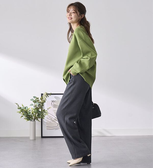 BELLUNA（ベルーナ）の「ビューティフルレングス脚長ワイドパンツ（フルレングスパンツ）」｜詳細画像