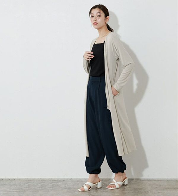 Pierrot（ピエロ）の「【Ｍ～３Ｌ】【選べる２丈】接触冷感トッパーカーディガン（その他カーディガン）」｜詳細画像