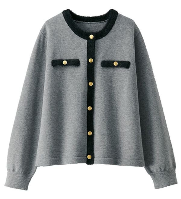 BELLUNA（ベルーナ）の「配色カーデチュニックアンサンブル（アンサンブル）」｜詳細画像