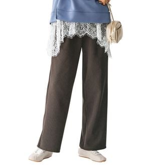 BELLUNA（ベルーナ）の「なめらかコーデュロイワイドパンツ（ワイドパンツ・ガウチョ）」｜ブラウン